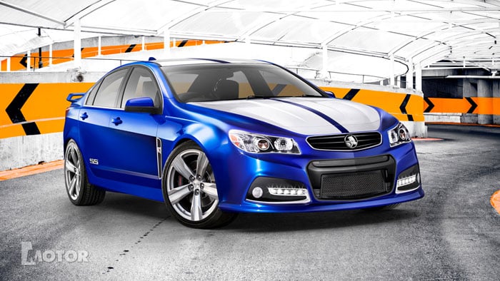 Computer render of Holden's 2103 VF Commodore