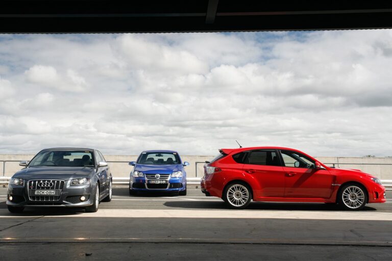 2008 Subaru Impreza WRX STI vs Audi S3 vs Golf R32