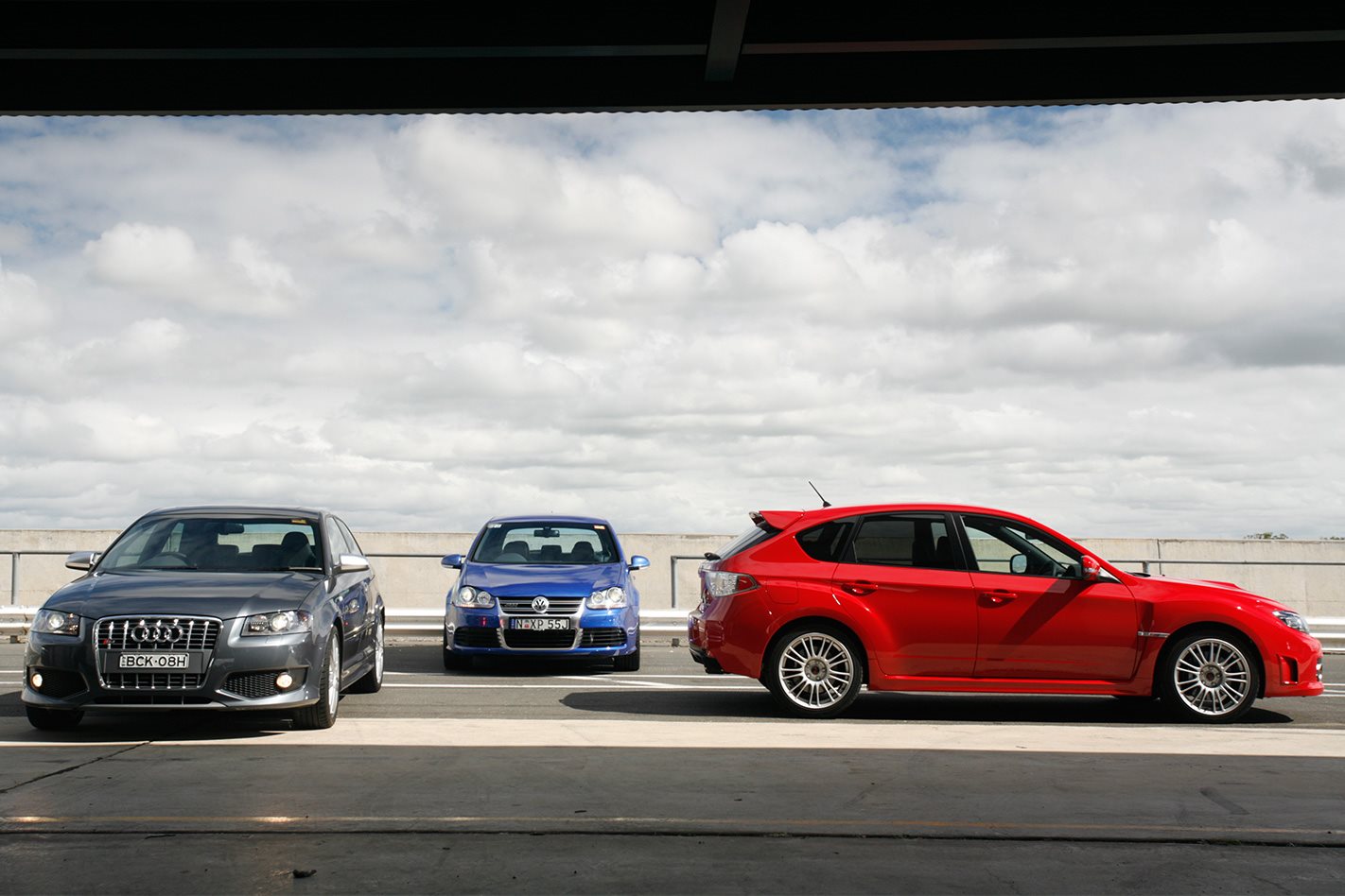 2008 Subaru Impreza WRX STI vs Audi S3 vs Golf R32