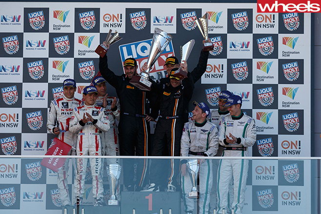 Bathurst 12-Hour race podium