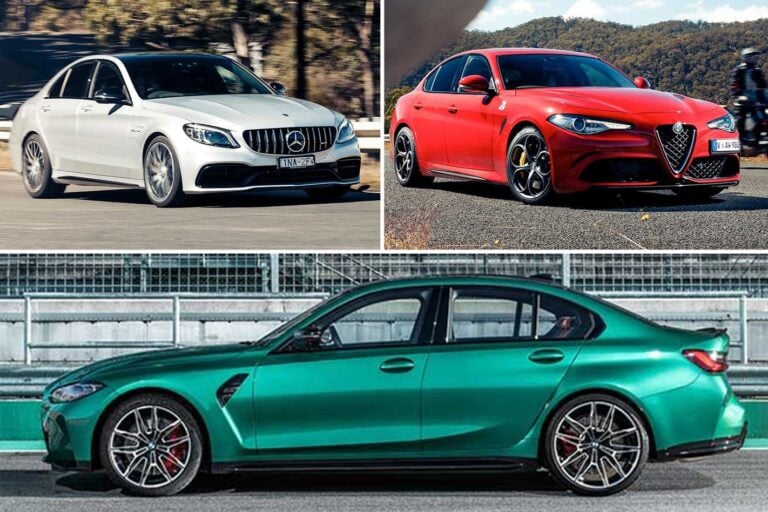 BMW M3 vs AMG C63 vs Alfa Romeo Giulia Q