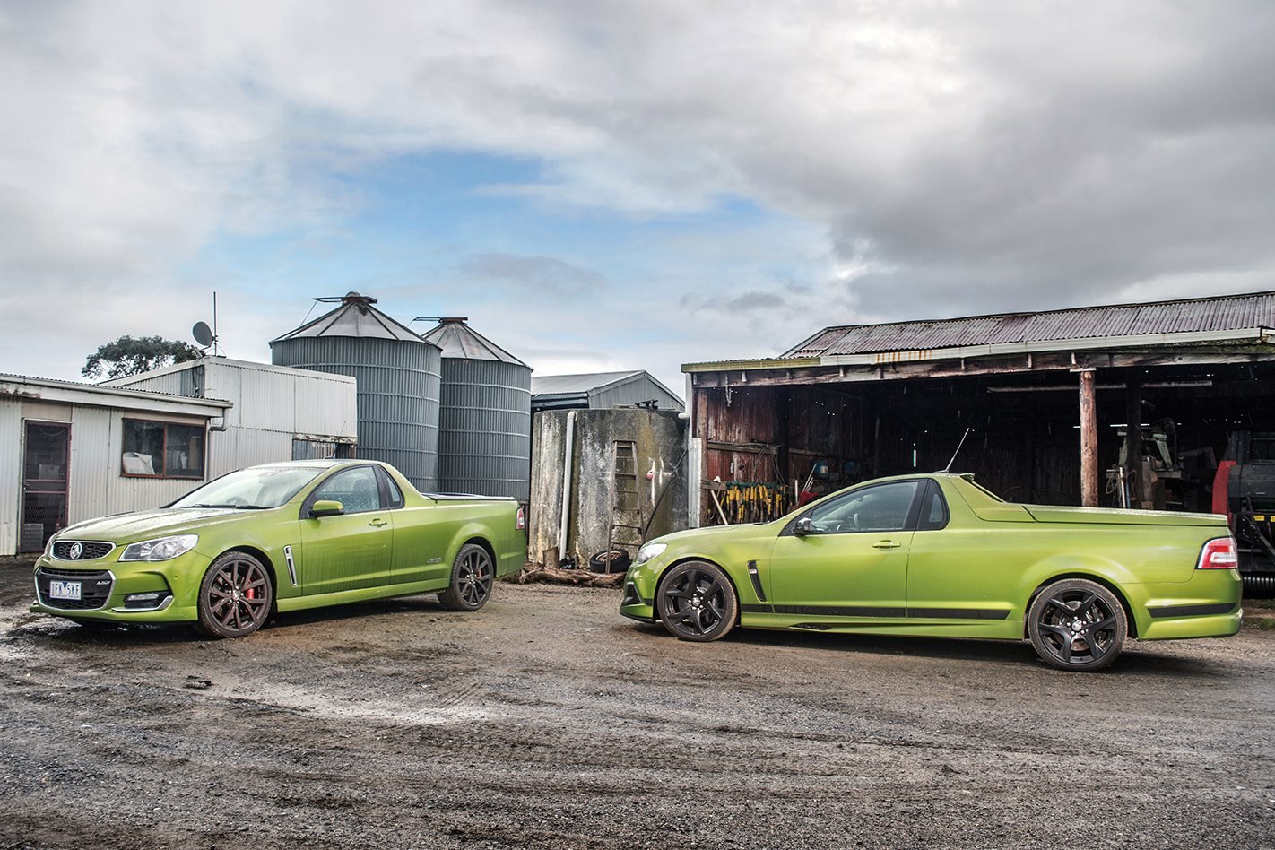 Holden Commodore SS-V Redline Ute vs HSV Maloo R8 SV Black