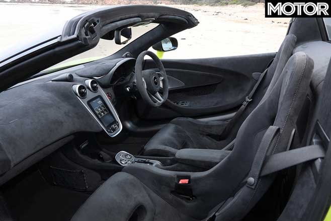 2019 McLaren 600LT Spider interior cockpit