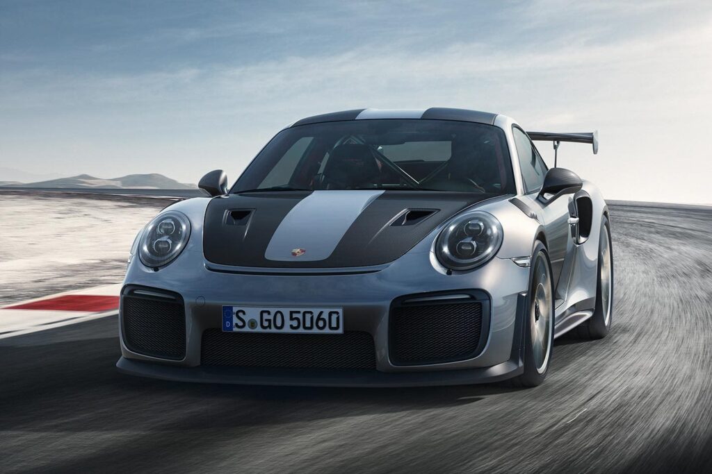 porsche 911 GT2 RS driving front main