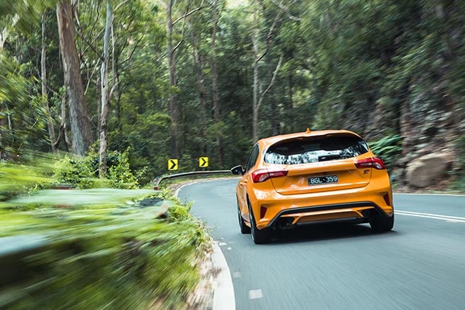 2020 Ford Focus ST cornering