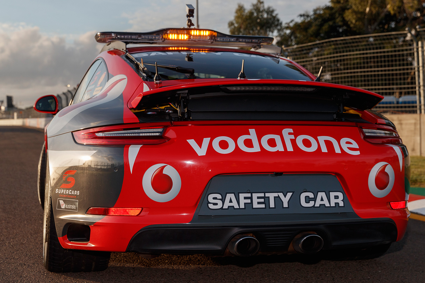Porsche unveils 911 Carrera 4S Safety Car rear