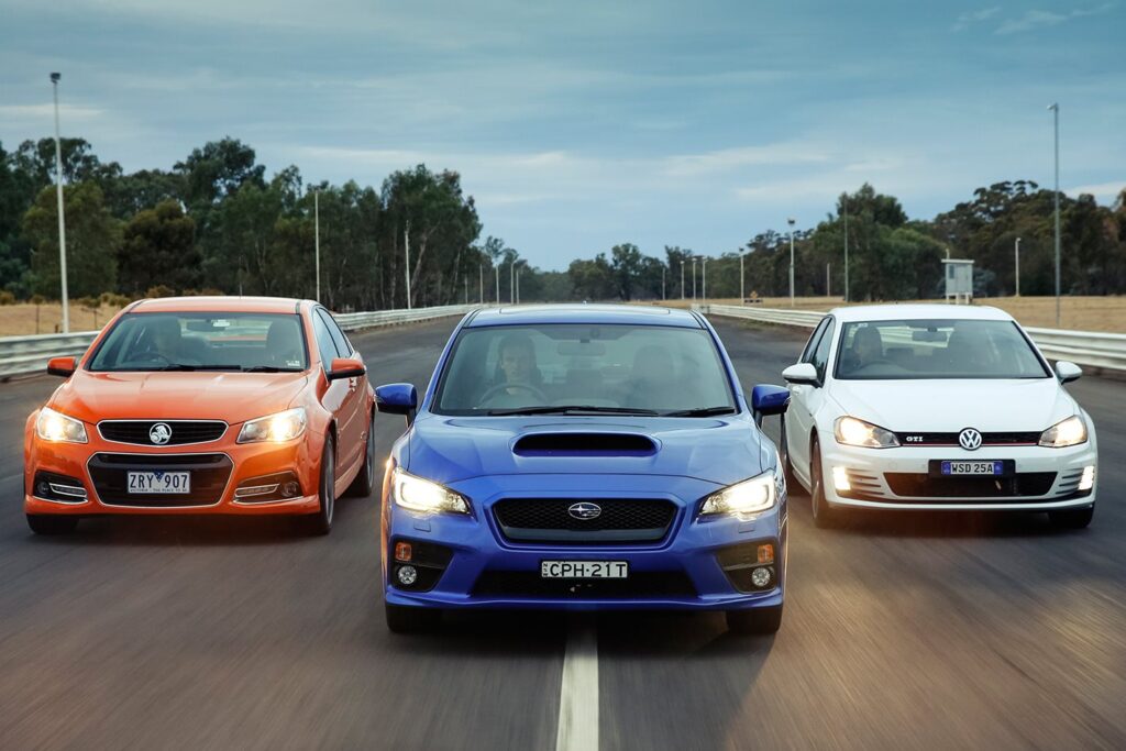 WRX vs Commodore SS-V vs Golf GTI
