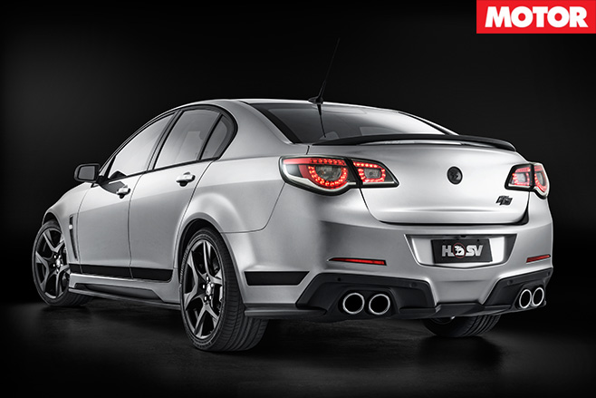 Hsv r8 clubsport black -sedan rear