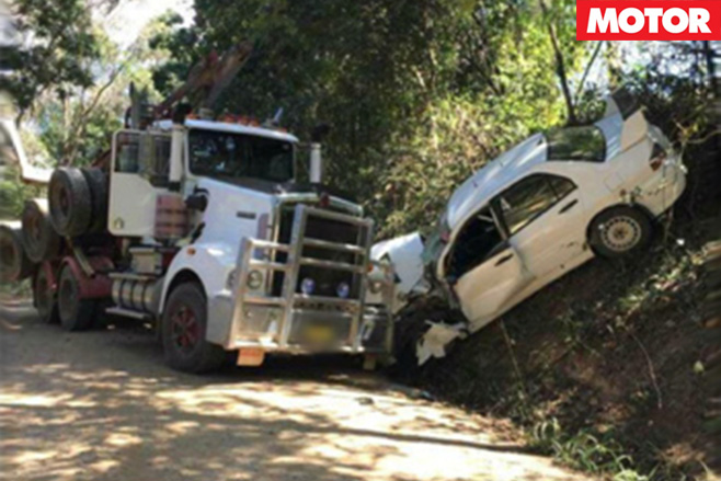 WRC rally australia crash
