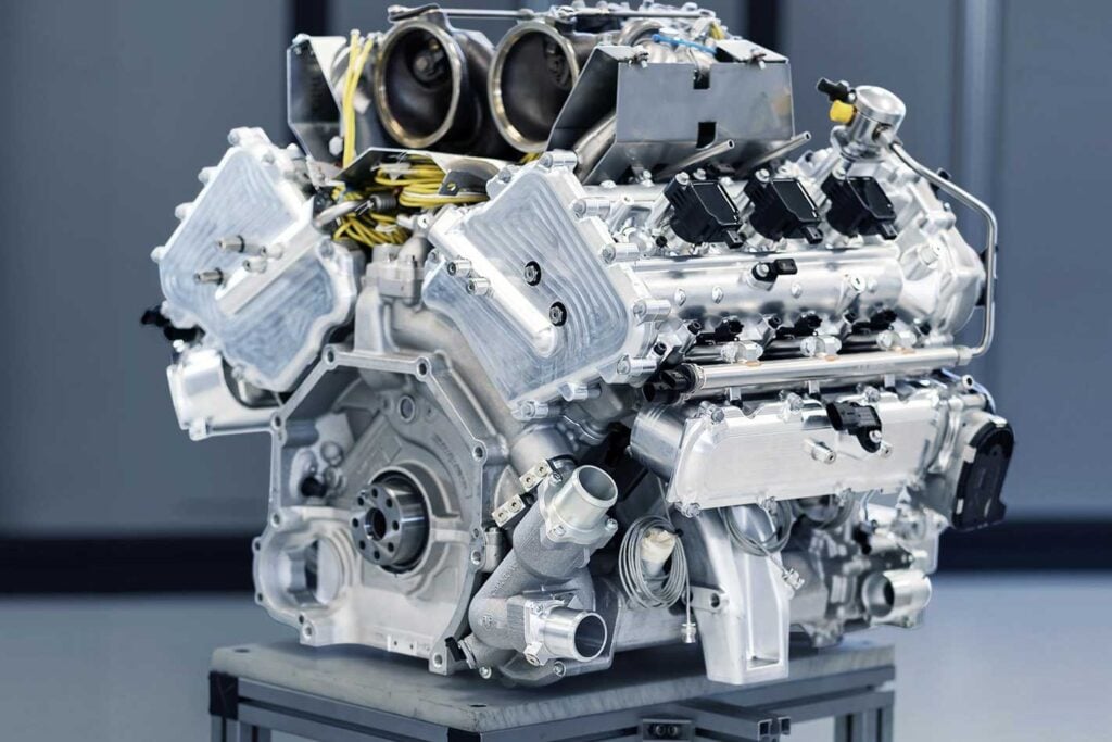 Aston Martin hybrid V6 detailed