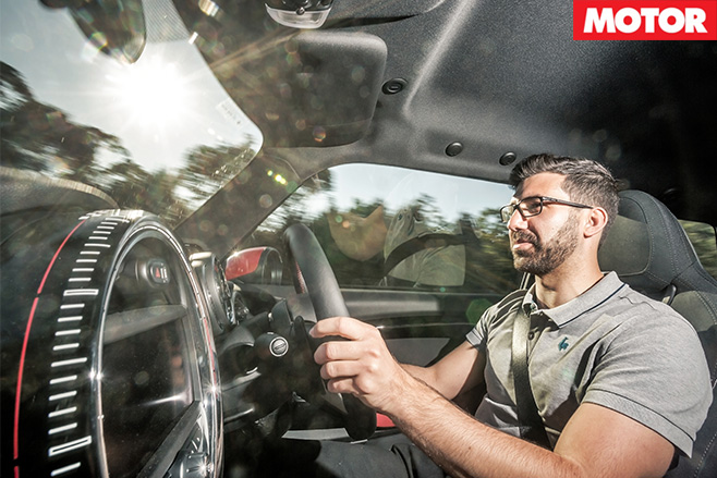 Daniel DeGasperi driving