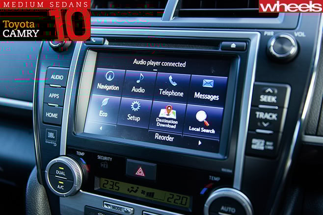 Toyota -Camry -infotainment