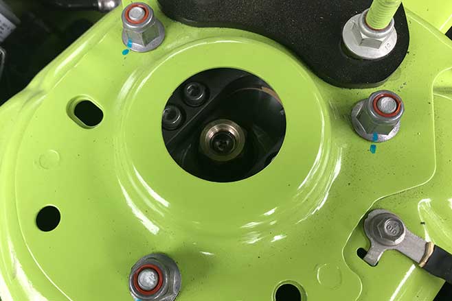 Shockworks coilover suspension.