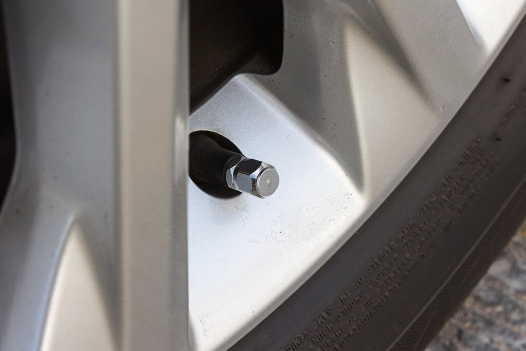 Valve Cap on car wheel
