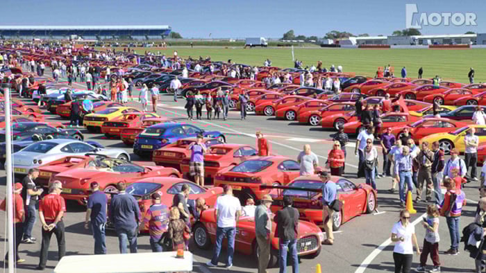 Ferrari stampede at Silverstone