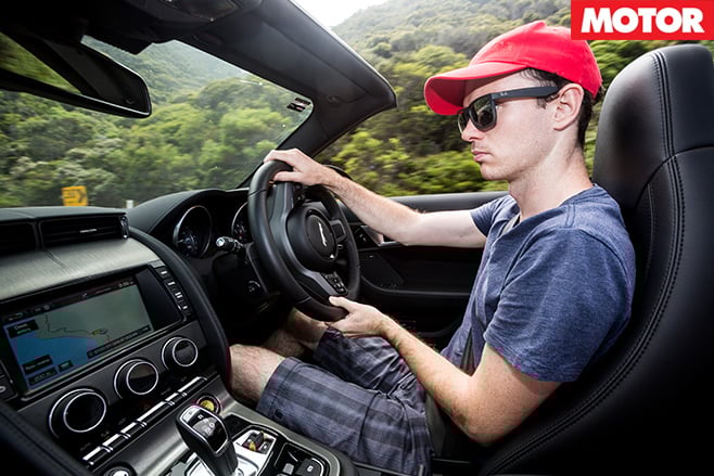 Scott Newman driving