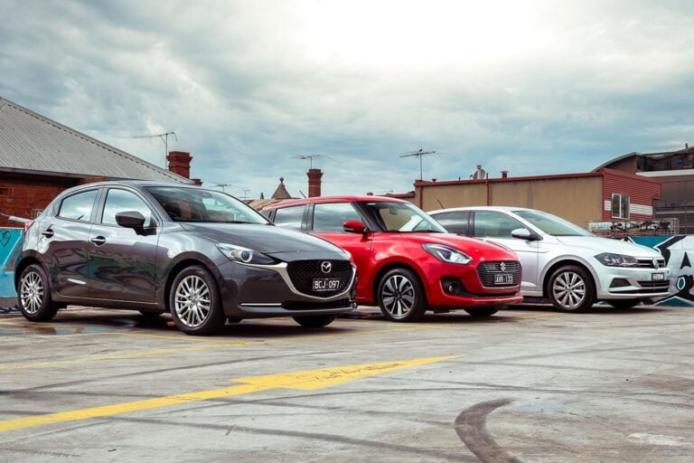 Mazda 2 vs Suzuki Swift vs VW Polo hatchback comparison