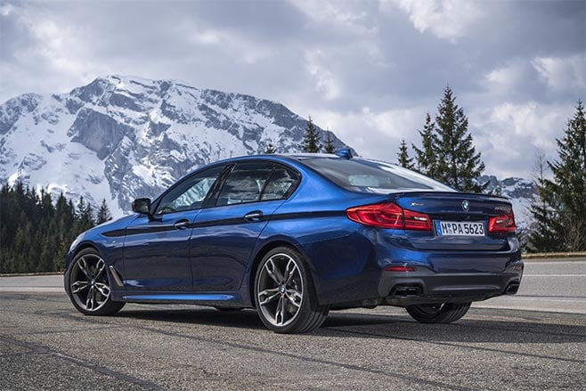 BMW M550i xDrive rear