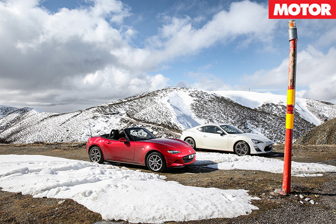 Mazda MX-5 and Toyota 86 Mount Hotham