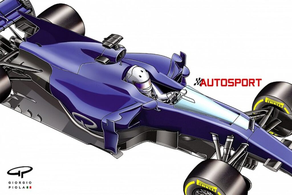 formula 1 driver shield design