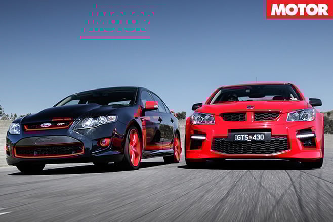 HSV GTS vs FPV GT R-Spec driving