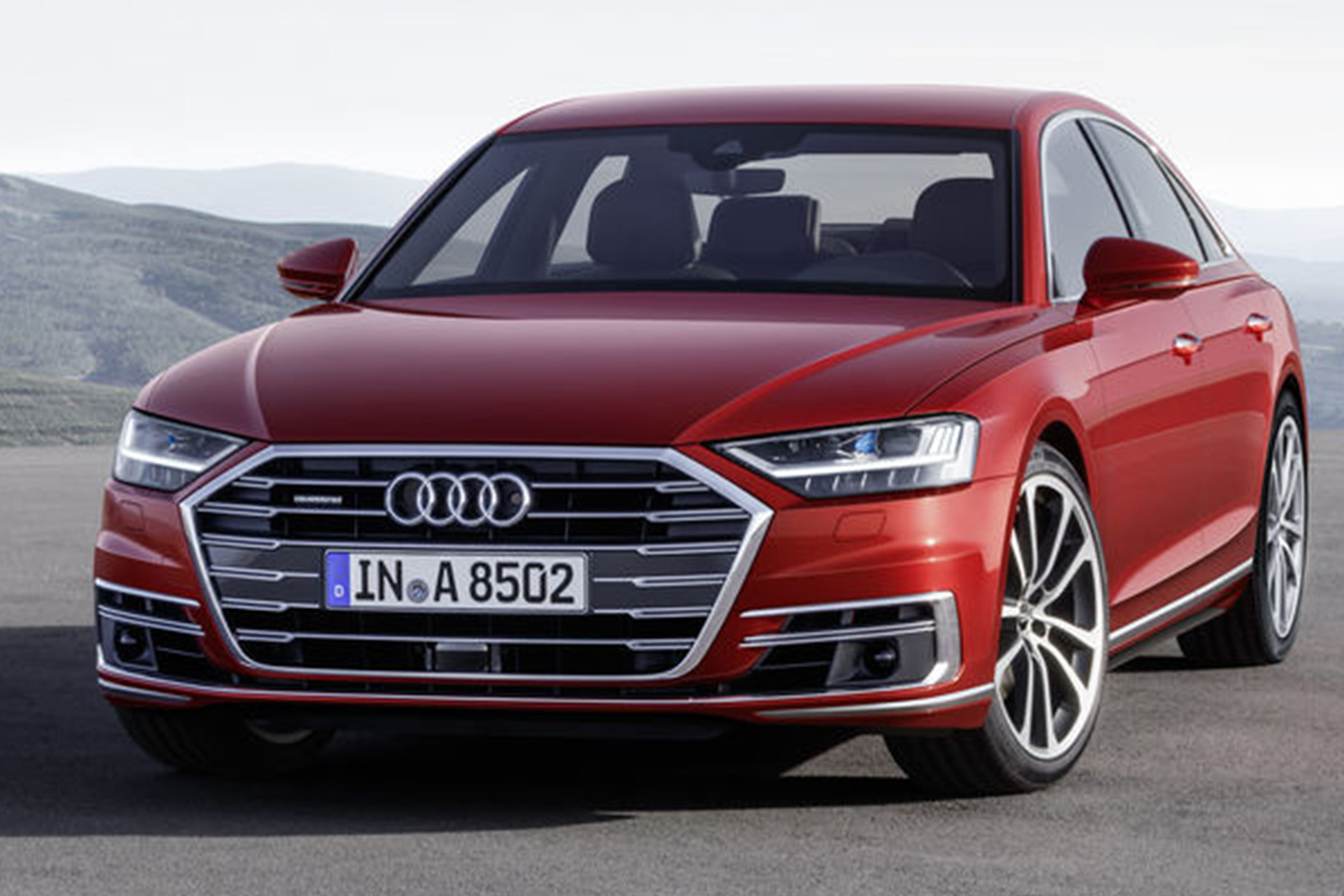 2018 Audi A8 front facing