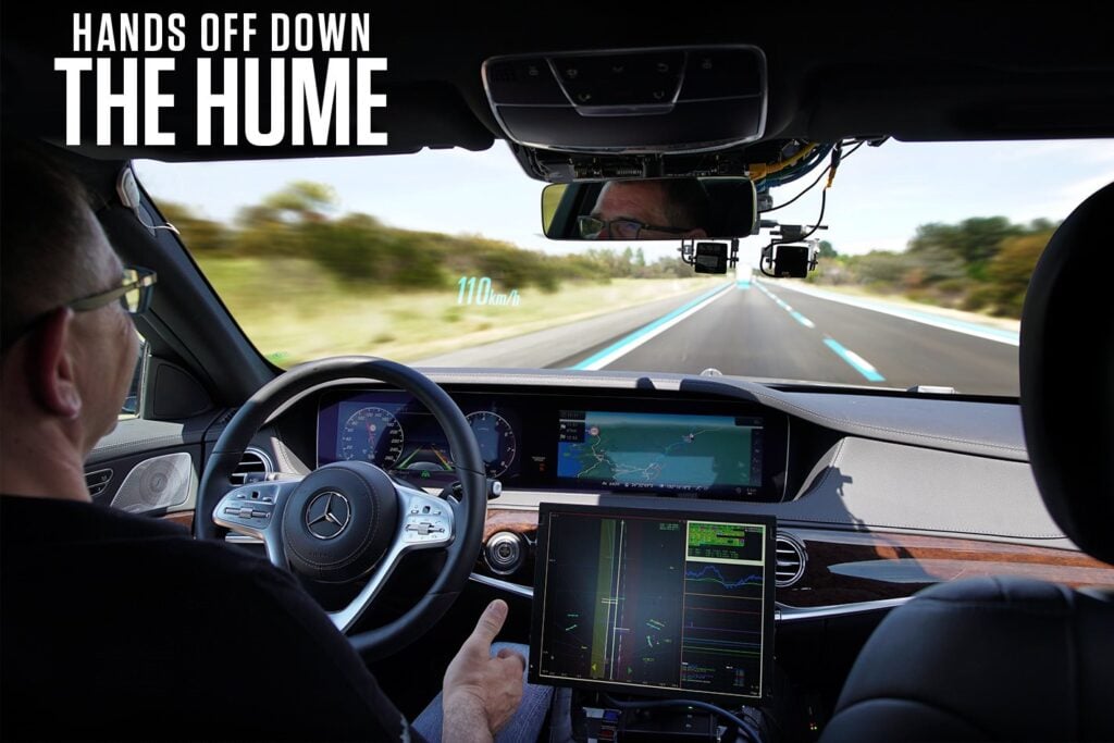 We ride shotgun in an autonomous Mercedes S-class