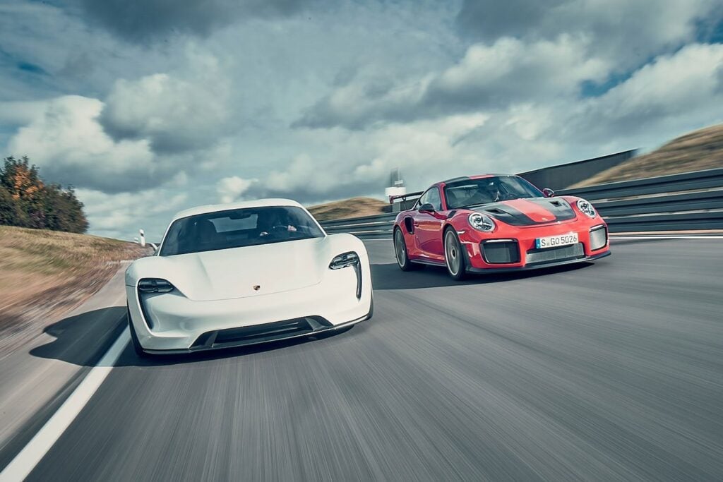 2018 Porsche 911 GT2 RS vs Porsche Mission E Concept review