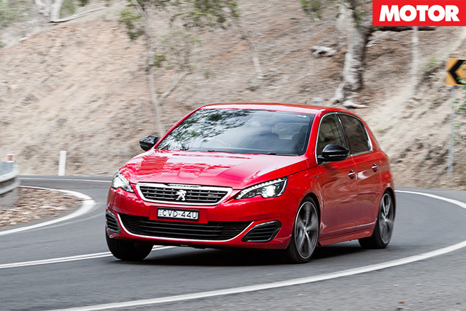 Peugeot 308 GT driving