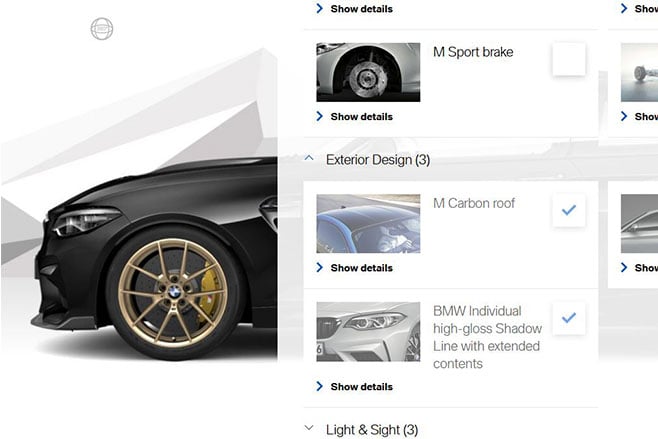 BMW M2 CS Configurator Australia carbon ceramic