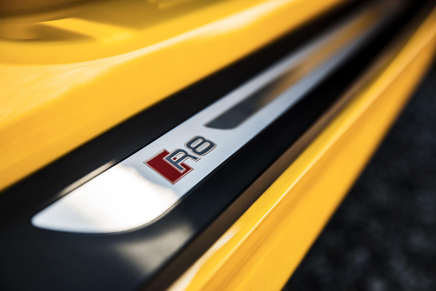 yellow Hybrid Audi R8