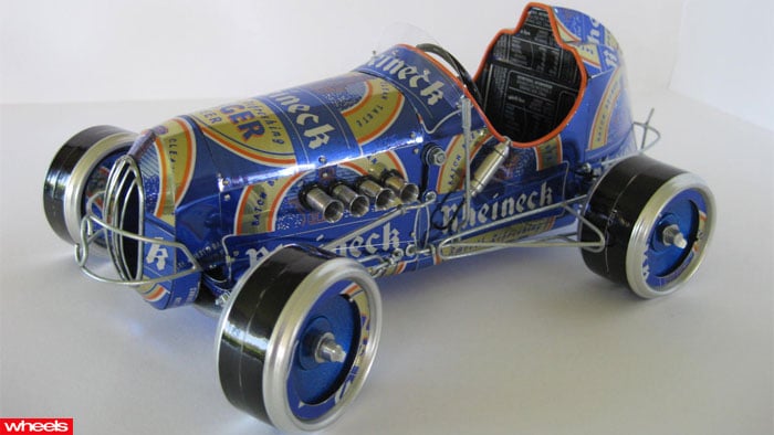 Aluminium drink cans turned into amazing automotive works of art