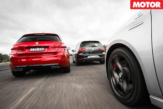 Hatchbacks driving