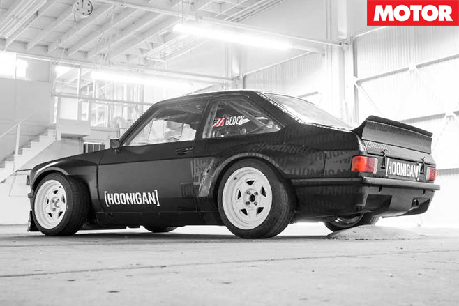 Ken Block's Gymkhana Escort rear