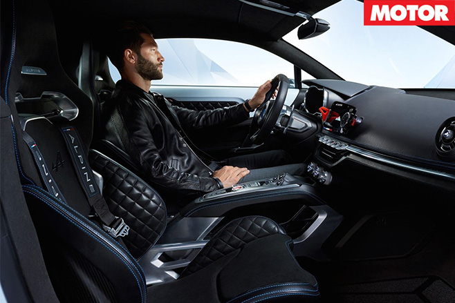 Alpine vision driving interior