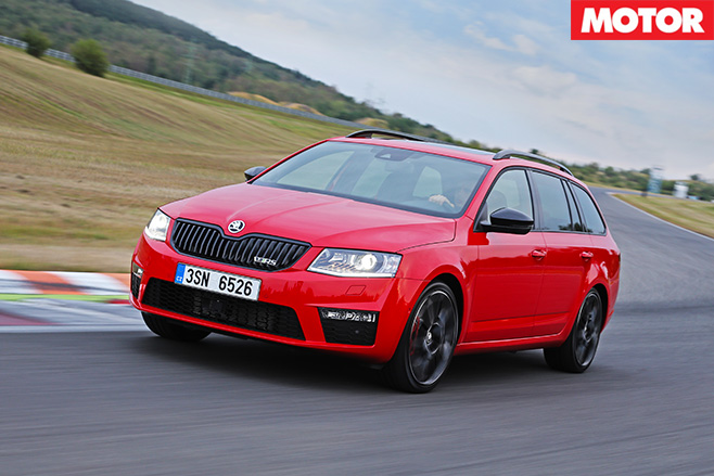 Skoda Octavia RS230 driving
