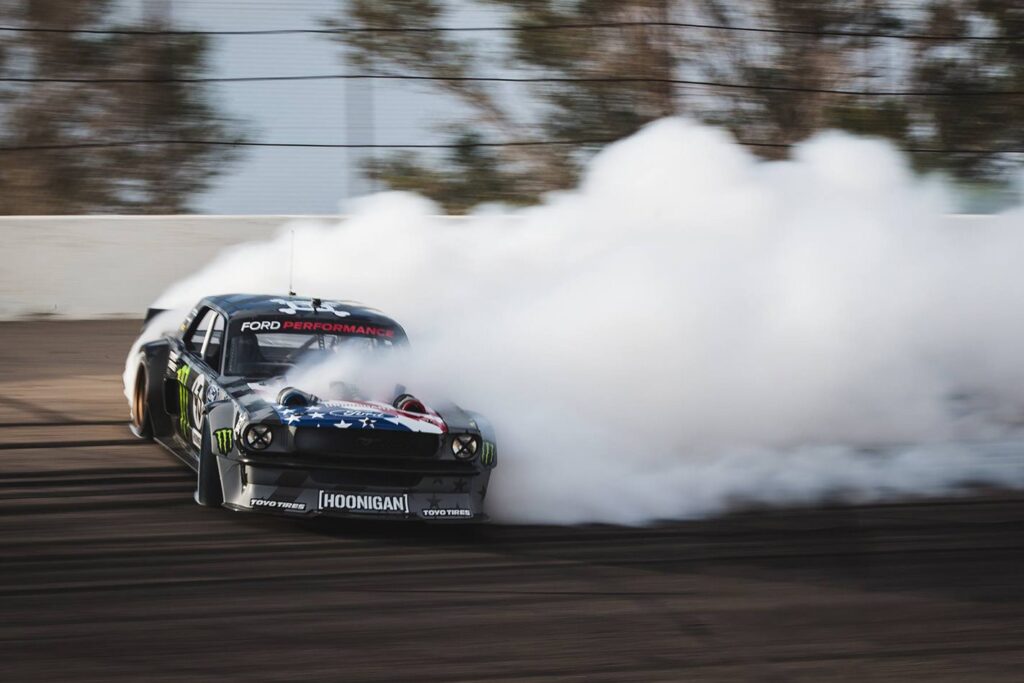 Ken Block testing his Hoonicorn Mustang V2