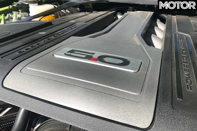 The 5.0-litre V8 produces 339kW and 556Nm.
