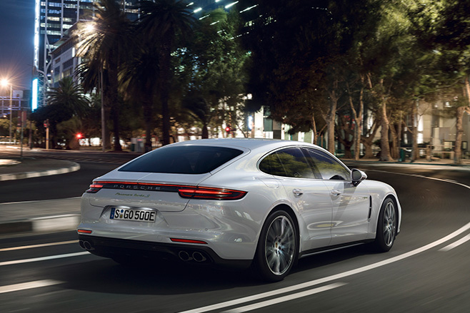 Porsche Panamera rear driving