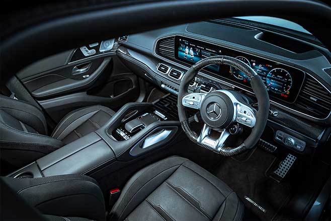 The interior presentation is part palace, part space ship.