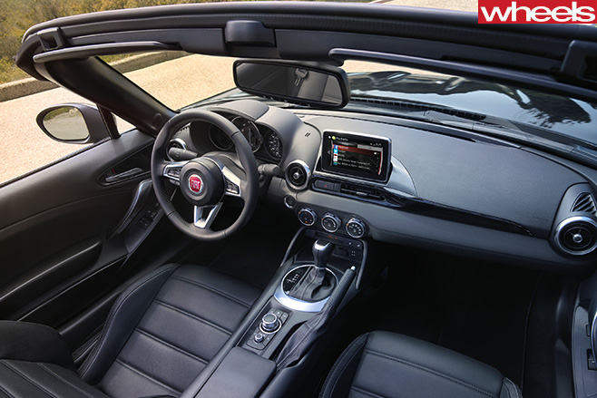 Fiat -124-spider -interior -top