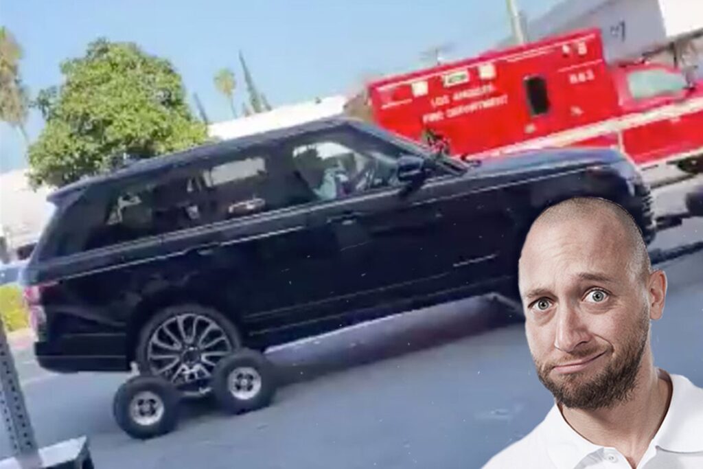 James Corden fake filming