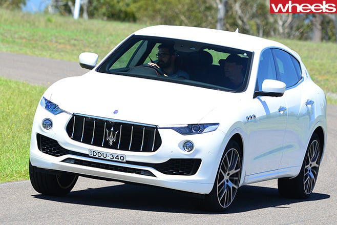 2017-Maserati -Levante -front -driving