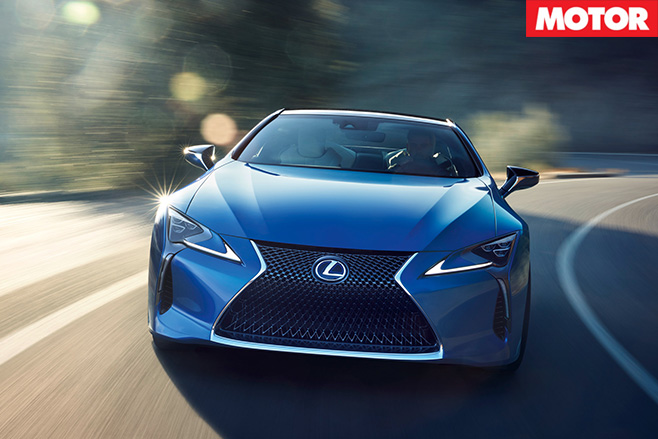 Lexus LC 500 driving