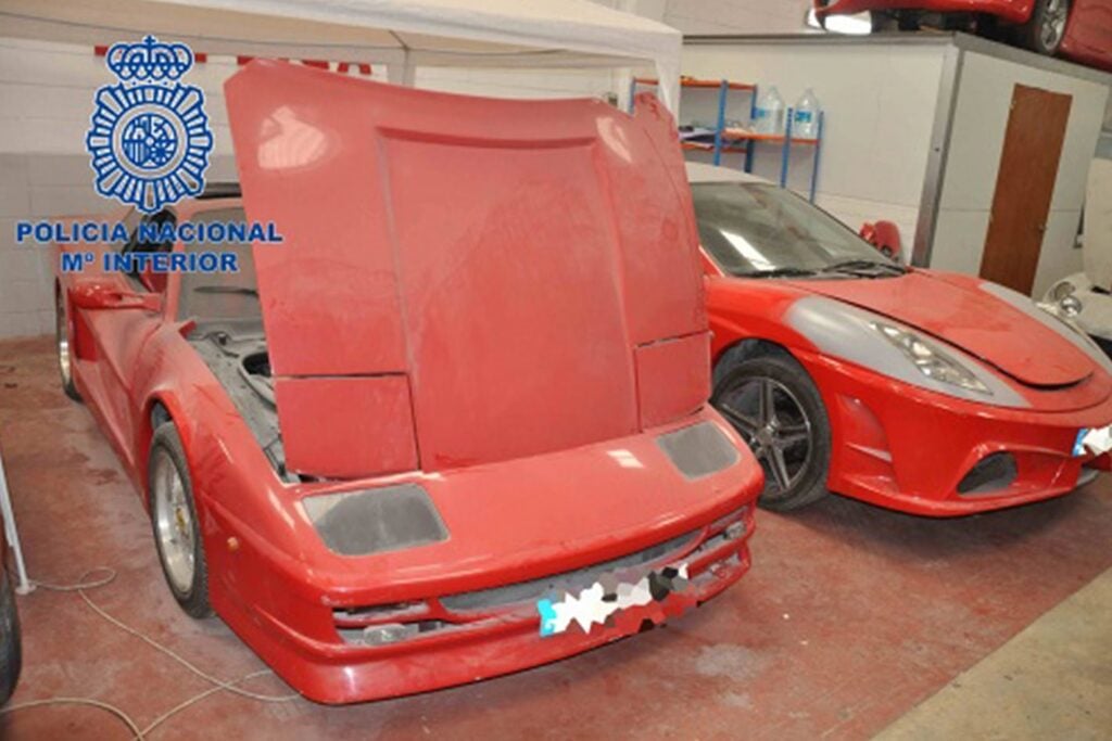 Fake Ferrari seized by police