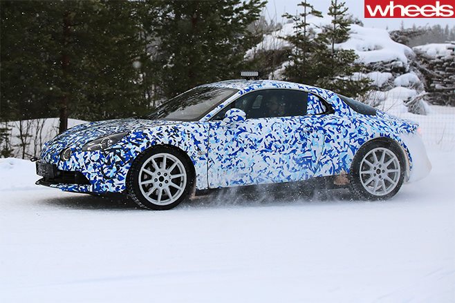 Alpine A120 spy shots