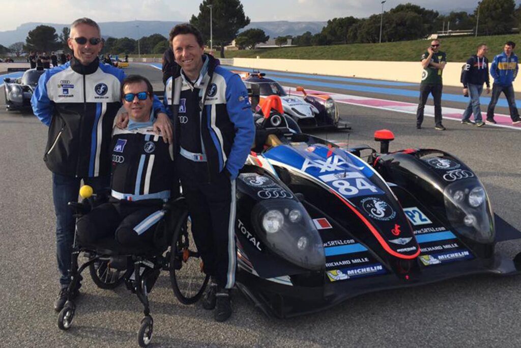 Quadruple amputee competing in Le Mans