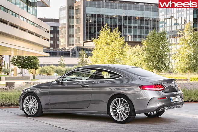 Mercedes -C-Class -Coupe -rear -side