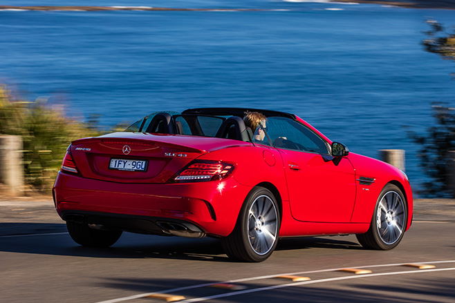 2017 Mercedes-AMG SLC 43 rear