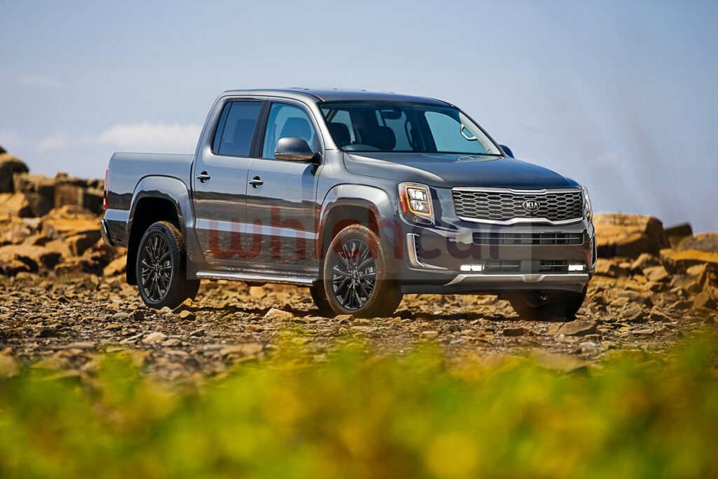 Kia ute render copyright WhichCar 2020